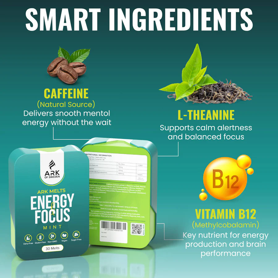 ARK Melts Strips Focus & Instant Energy - 3