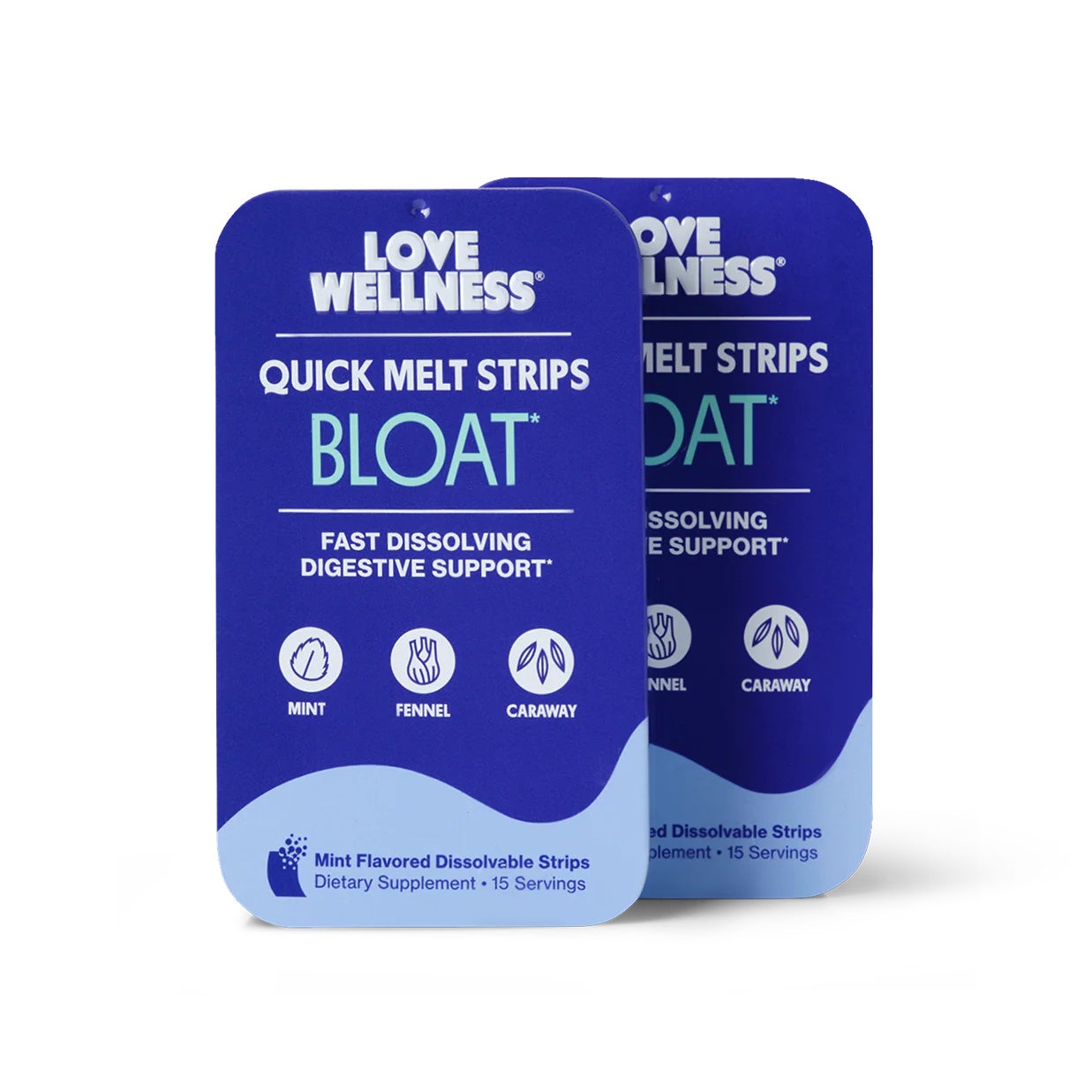 Love Wellness BLOAT* Quick Melt Strips - 1
