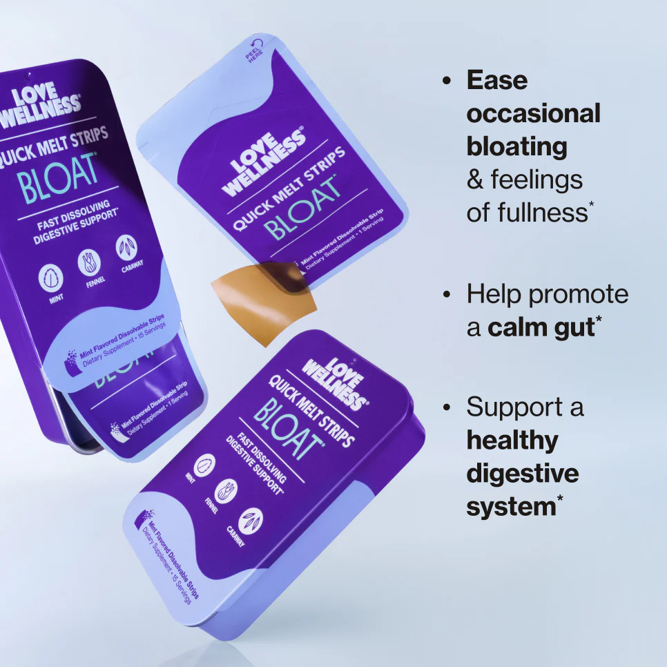 Love Wellness BLOAT* Quick Melt Strips - 2